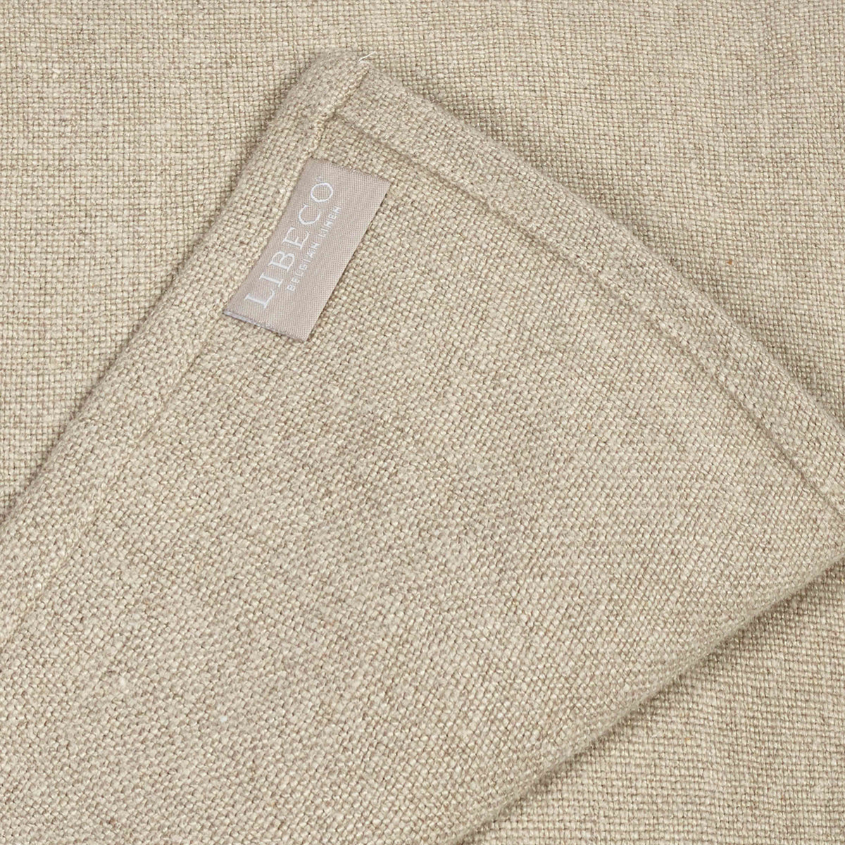 mood: Detailaufnahme der Webstruktur der Libeco Leinen Serviette Flax