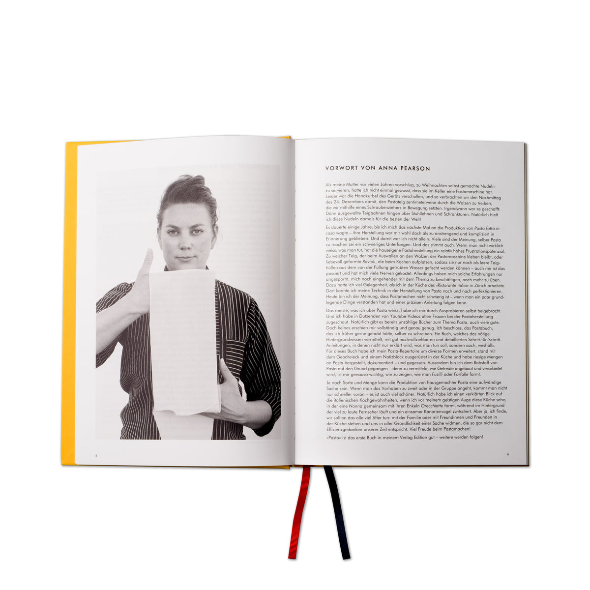 Vorwort von Anna Pearson zu ihrem Kochbuch Pasta das Grundlagenwerk